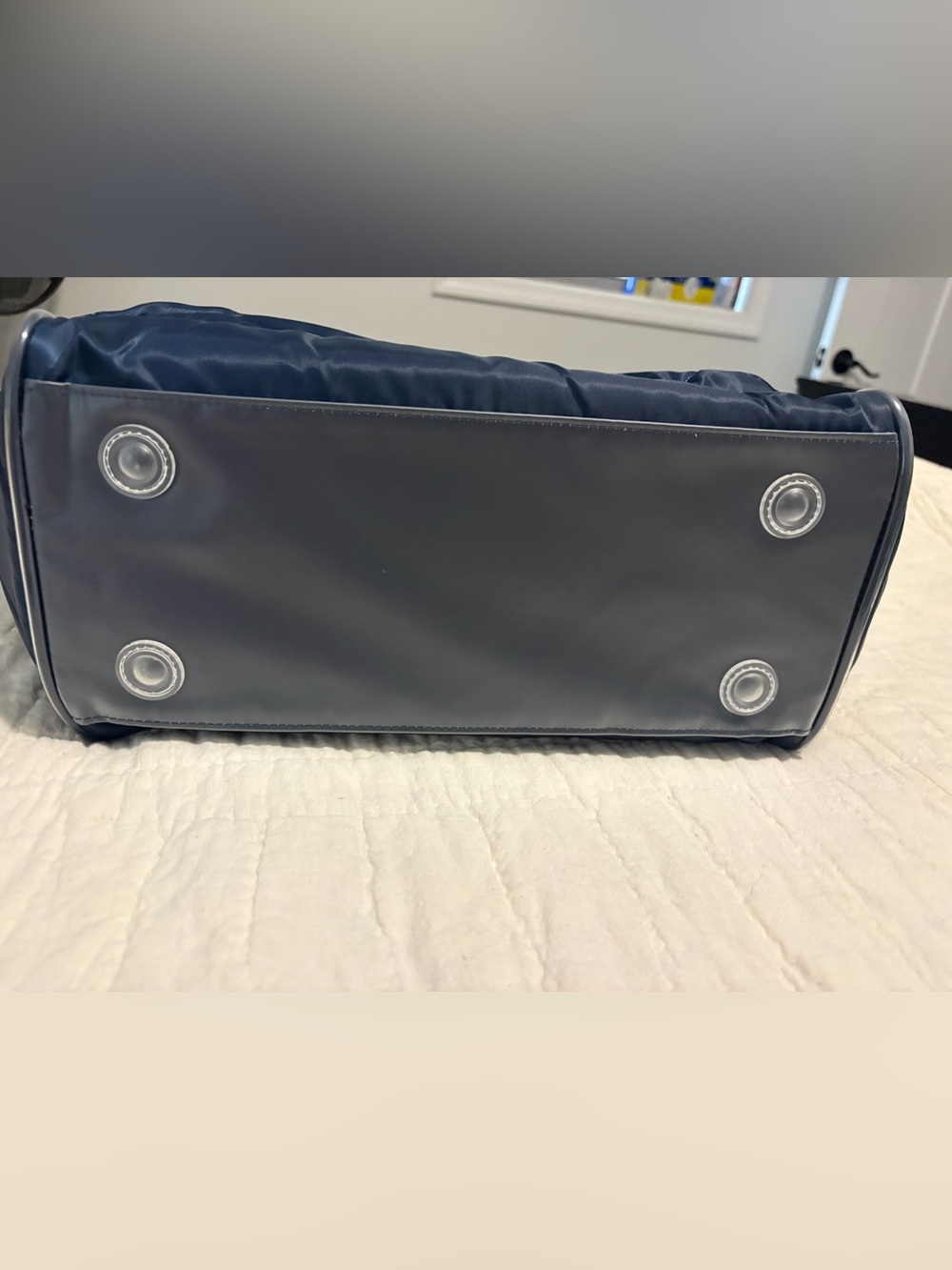 lug Quilted Navy Tote Bag - ships next day! - Picture 6 of 6